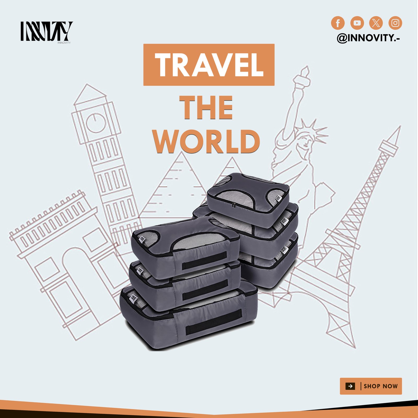 Innovity SUITCASE Packing Cubes